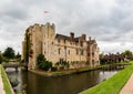 HEVER CASTLE, ENGLAND, UK Ã¢â¬â SEPTEMBER 08 2018: View of Hever Castle and its moat Royalty Free Stock Photo